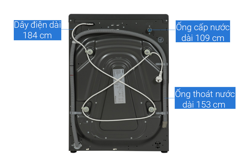Máy giặt Whirlpool FreshCare Inverter 10.5 kg FWEB10502FG Màu Xám