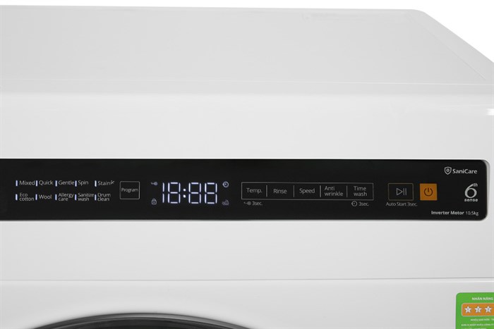 Máy giặt Whirlpool FreshCare Inverter 10.5 kg FWEB10502FW Màu Trắng
