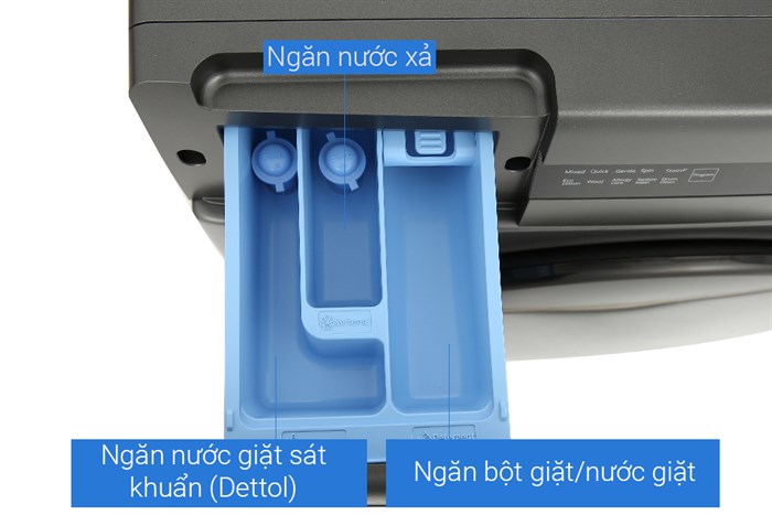 Máy giặt Whirlpool FreshCare Inverter 8 kg FWEB8002FG Màu Xám