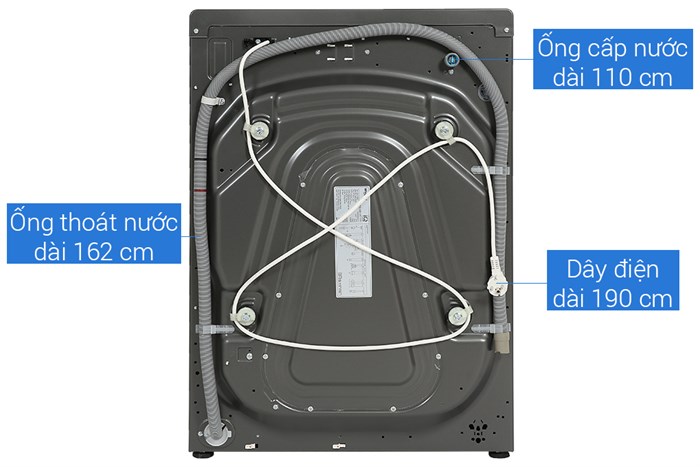 Máy giặt Whirlpool FreshCare Inverter 8 kg FWEB8002FG Màu Xám