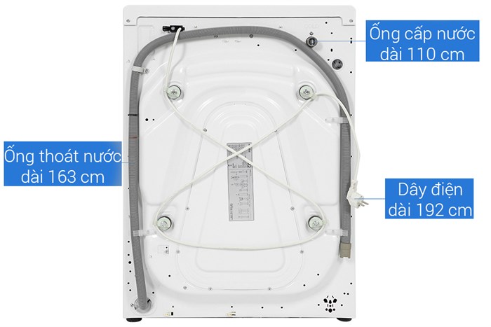 Máy giặt Whirlpool FreshCare Inverter 8 kg FWEB8002FW Màu Trắng