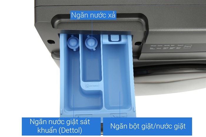 Máy giặt Whirlpool FreshCare Inverter 9 kg FWEB9002FG Màu Xám