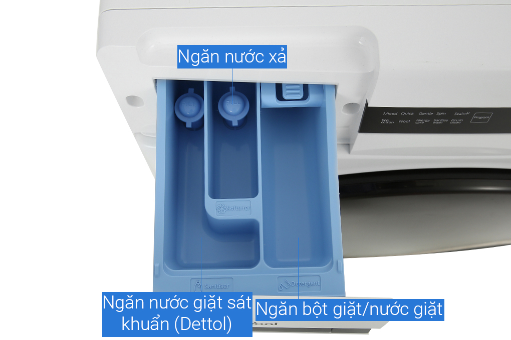 Máy giặt Whirlpool FreshCare Inverter 9 kg FWEB9002FW Màu Trắng