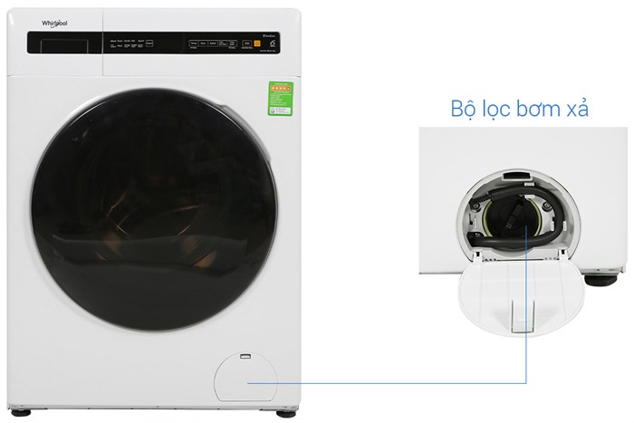 Máy giặt Whirlpool FreshCare Inverter 9 kg FWEB9002FW Màu Trắng