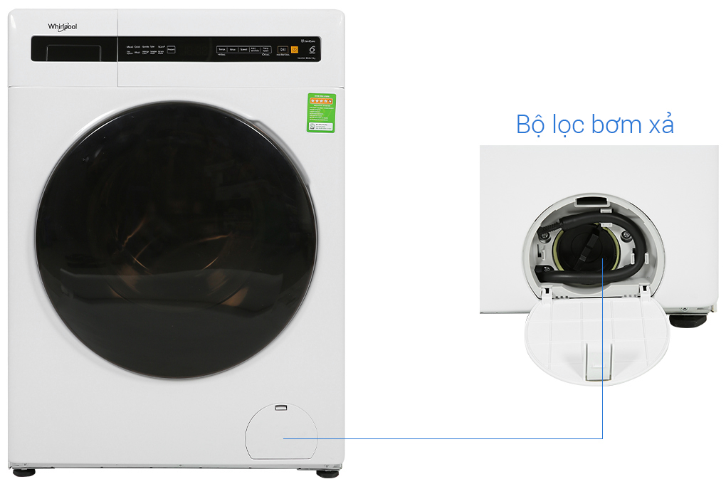 Máy giặt Whirlpool FreshCare Inverter 9 kg FWEB9002FW Màu Trắng
