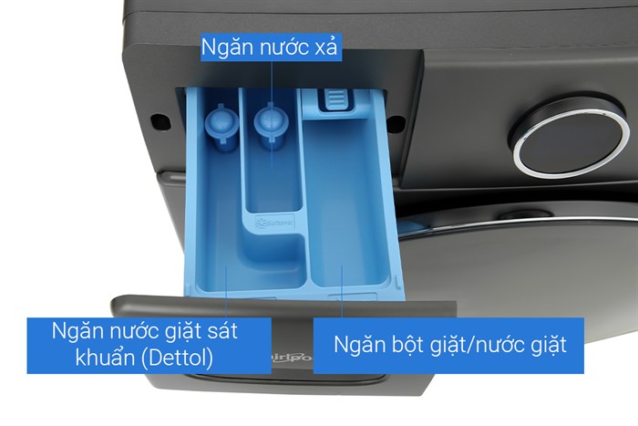 Máy giặt Whirlpool OxyCare Inverter 10.5 kg FWMD10502FG Màu Xám