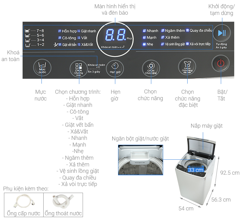 Máy giặt Whirlpool StainClean 9.5 kg VWVC9502FS