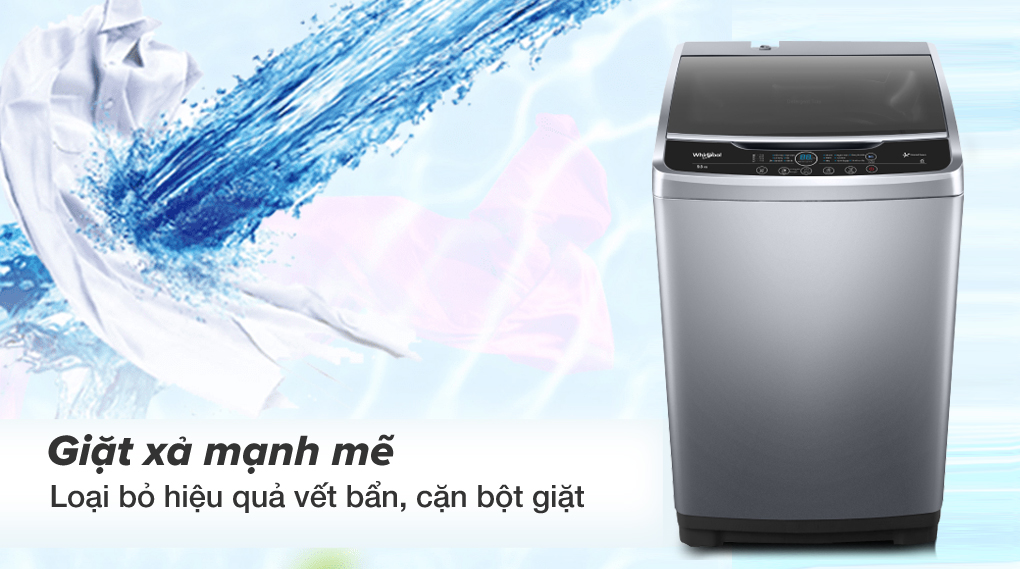 Giặt xả mạnh mẽ - Máy giặt Whirlpool 9.5 kg VWVC9502FS