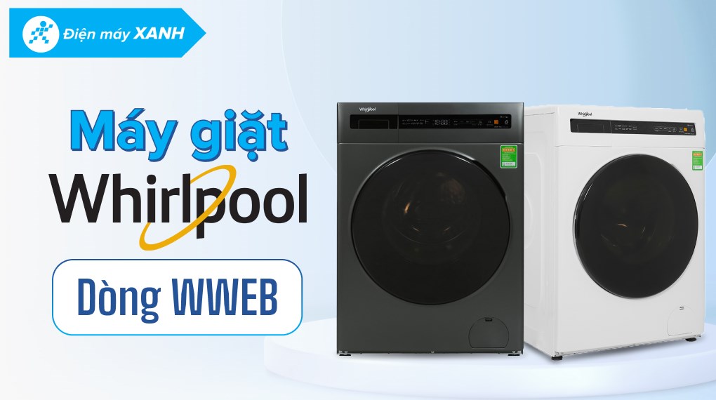 Máy giặt sấy Whirlpool SaniCare Inverter giặt 10.5 kg - sấy 7 kg WWEB10702FG