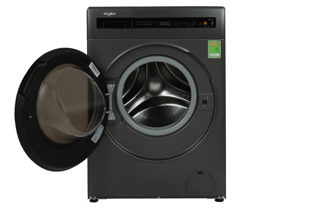 Máy giặt sấy Whirlpool SaniCare Inverter giặt 10.5 kg - sấy 7 kg WWEB10702FG Màu Xám