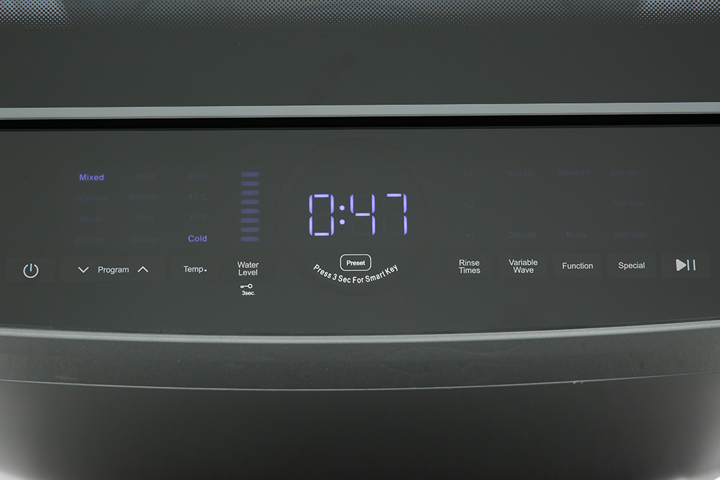 Máy giặt Whirlpool Inverter 10 kg VWIID1002FG Màu Xám