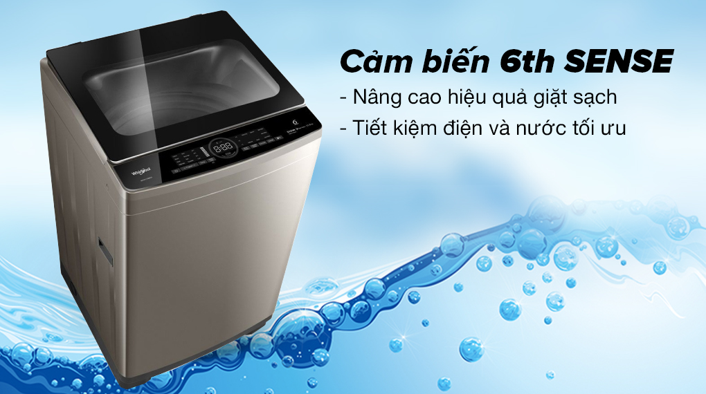 Công nghệ Cảm biến thông minh Giác quan thứ 6 - 6th SENSE - Máy giặt Whirlpool VWIID11502FG