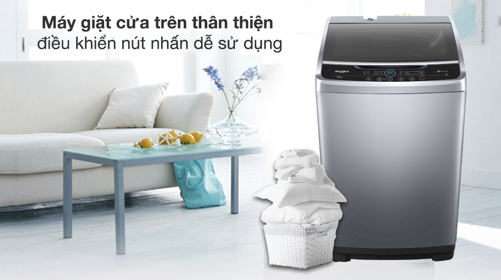 Máy giặt Whirlpool 8.5 kg VWVC8502FS - Tổng quan thiết kế