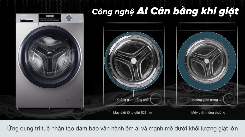 Máy giặt Aqua Inverter 10 kg AQD-A1002G S