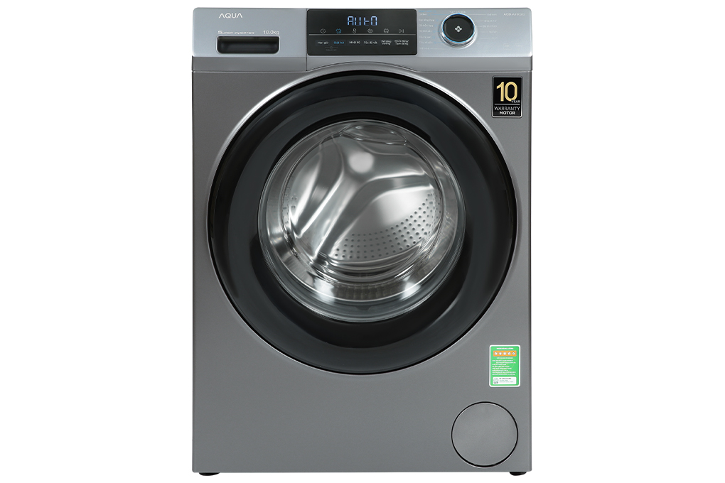 Máy giặt Aqua Inverter 10 kg AQD-A1002G S Màu Xám