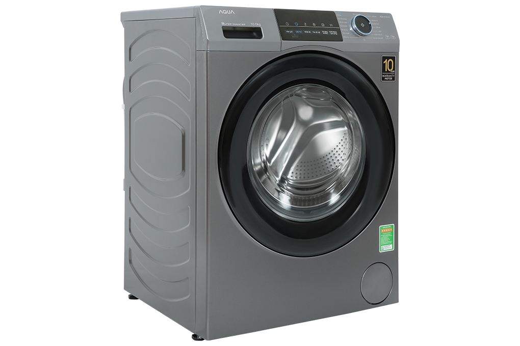 Máy giặt Aqua Inverter 10 kg AQD-A1002G S Màu Xám