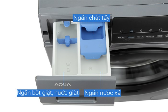 Máy giặt Aqua Inverter 10 kg AQD-A1002G S Màu Xám