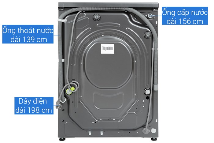 Máy giặt Aqua Inverter 10 kg AQD-A1002G S Màu Xám