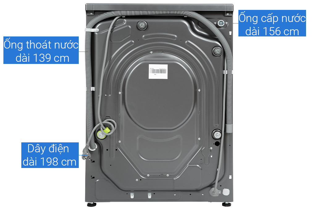 Máy giặt Aqua Inverter 10 kg AQD-A1002G S Màu Xám