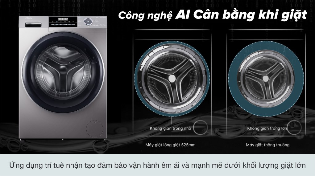 Máy giặt Aqua Inverter 9 kg AQD-A902G S