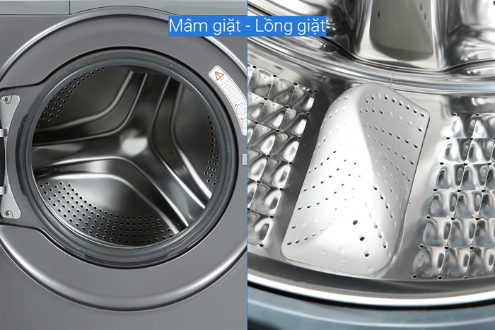 Máy giặt Aqua Inverter 9 kg AQD-A902G S Màu Bạc