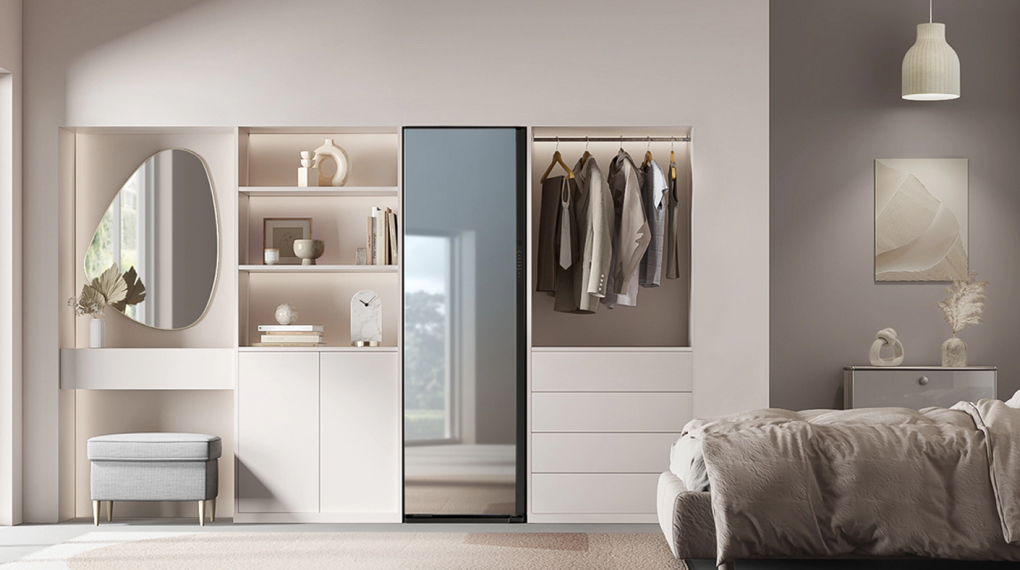 Tủ Chăm Sóc Quần Áo Thông Minh Samsung DF10A9500CG/SV - Thiết kế tinh tế, nâng cấp không gian phòng giặt ủi 