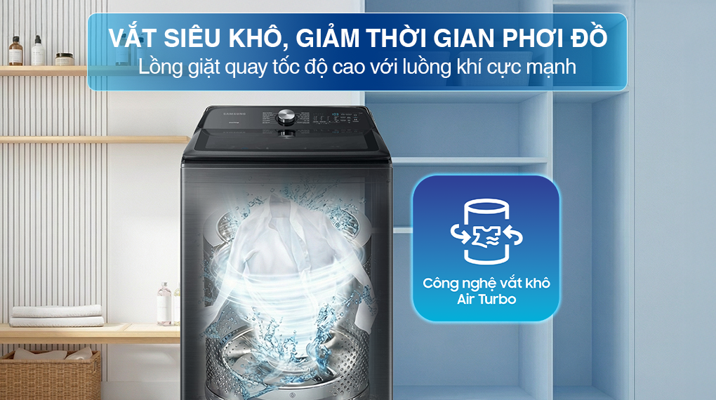 Máy giặt Samsung Inverter 23 kg WA23A8377GV/SV