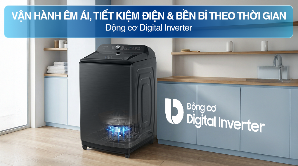 Máy giặt Samsung Inverter 23 kg WA23A8377GV/SV