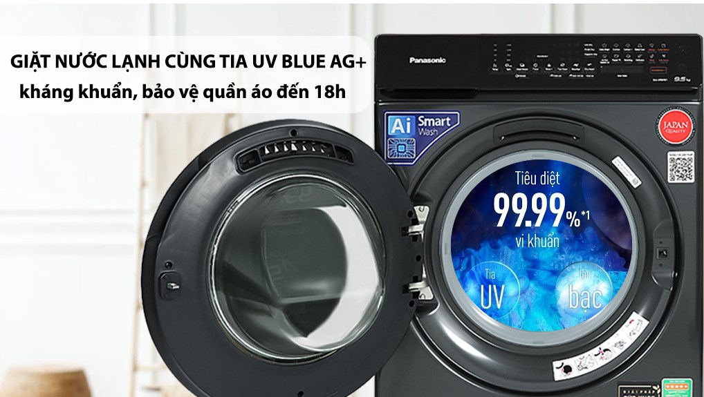 Máy giặt Panasonic Inverter giặt 9.5 kg - sấy tiện ích 2 kg NA-V95FR1BVT - 5