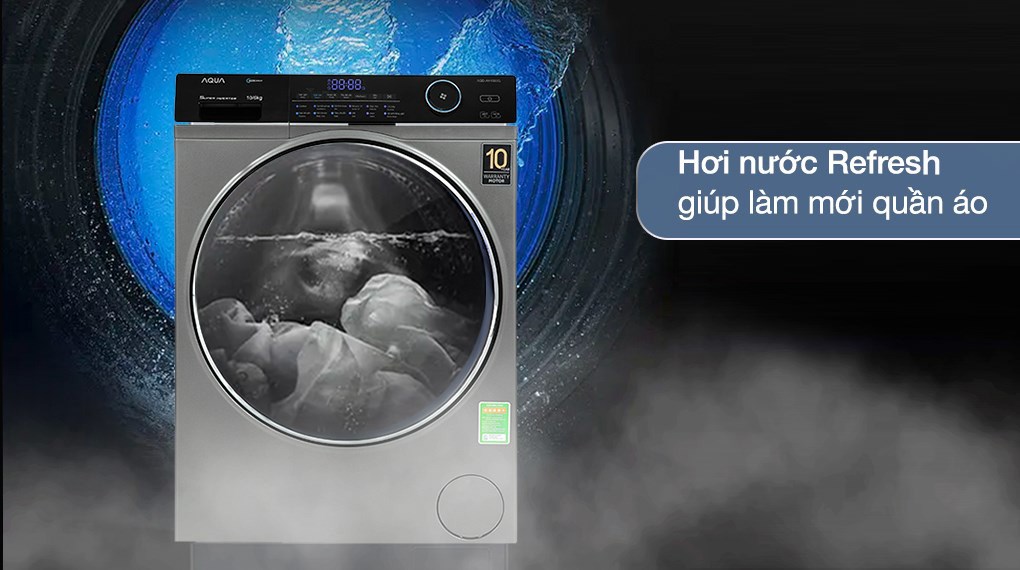 Máy giặt sấy Aqua Inverter giặt 10 kg - sấy 6 kg AQD-AH1000G.PS