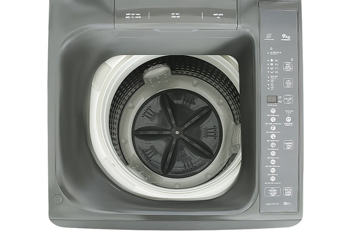 Máy giặt Aqua 9 kg AQW-F91GT S Màu Bạc