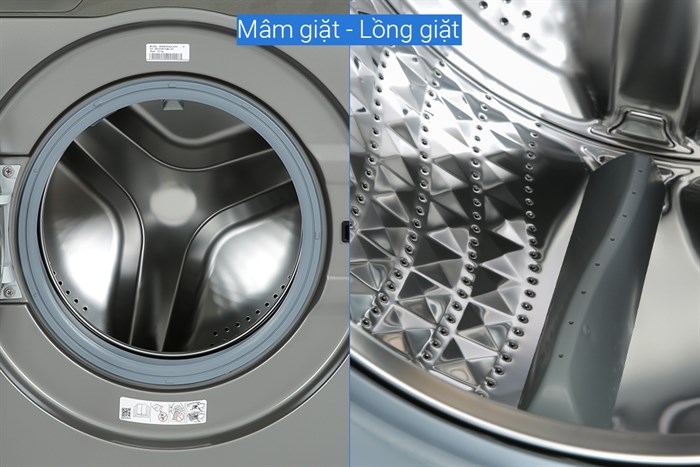 Máy giặt Samsung Inverter 9 kg WW90T634DLN/SV Màu Inox