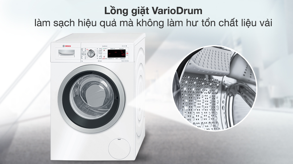 Máy giặt Bosch 9 kg WAW28480SG - Công nghệ giặt đặc biệt
