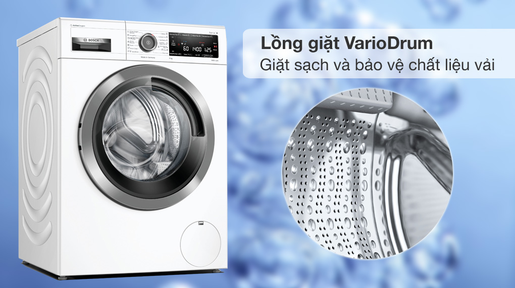Công nghệ VarioDrum trên máy giặt Bosch