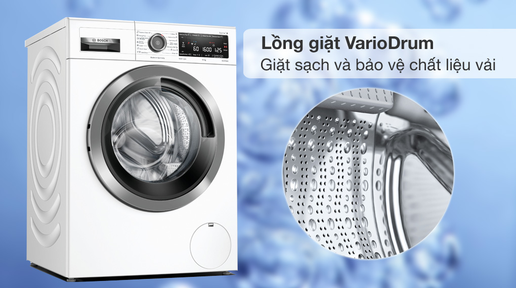 Lồng giặt VarioDrum - Máy giặt Bosch 10 kg WAX32M40SG