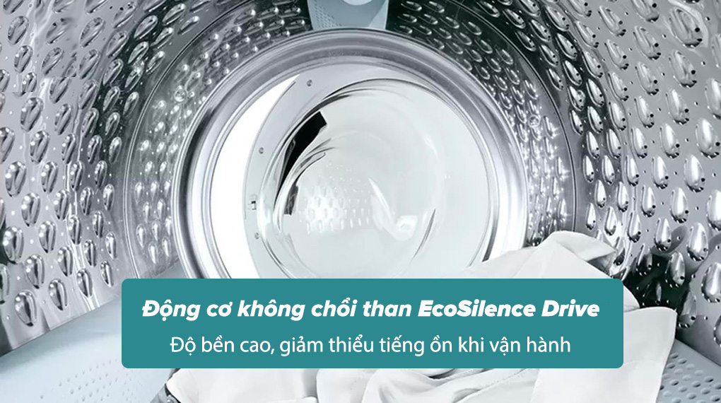 Máy giặt sấy Bosch 10 kg WNA254U0SG -động cơ không chổi than EcoSilence Drive chống ồn hiệu quả, có độ bền cao 
