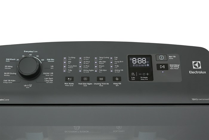 Máy giặt Electrolux Inverter 12 kg EWT1274M7SA Màu Đen