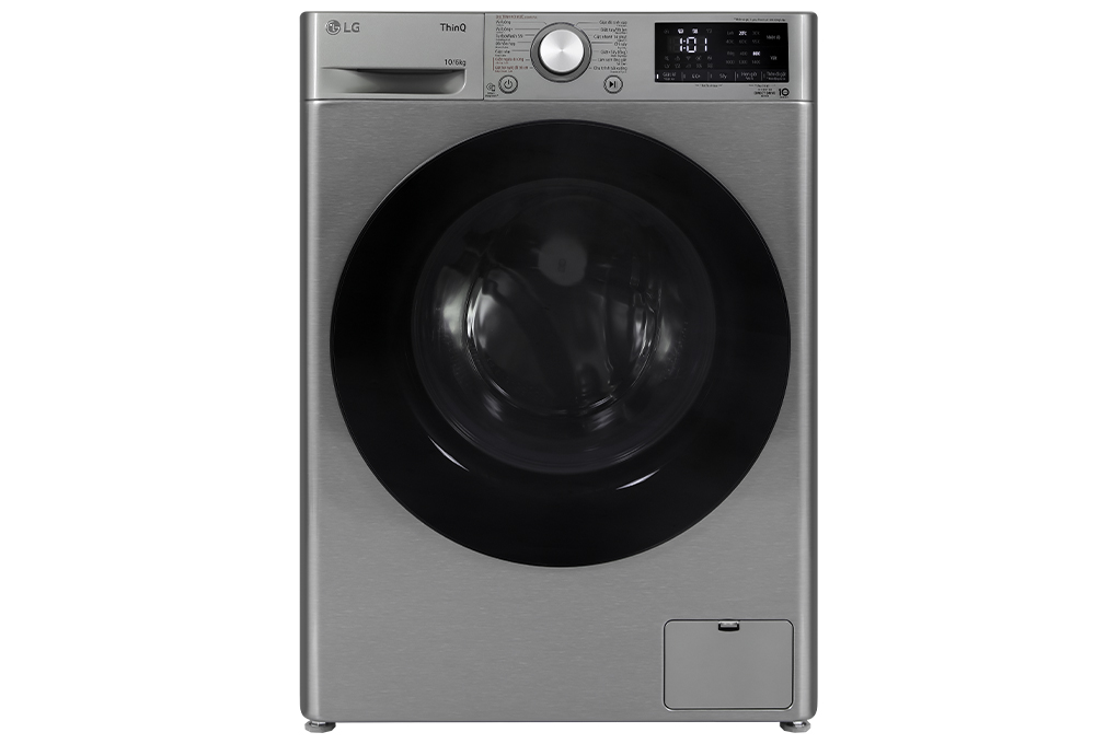 Máy giặt sấy LG AI DD Inverter giặt 10 kg - sấy 6 kg FV1410D4P Màu Xám
