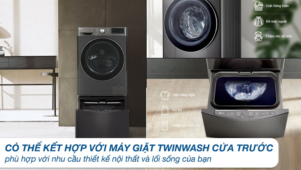 Máy giặt sấy LG Inverter giặt 11 kg - sấy 7 kg FV1411H3BA