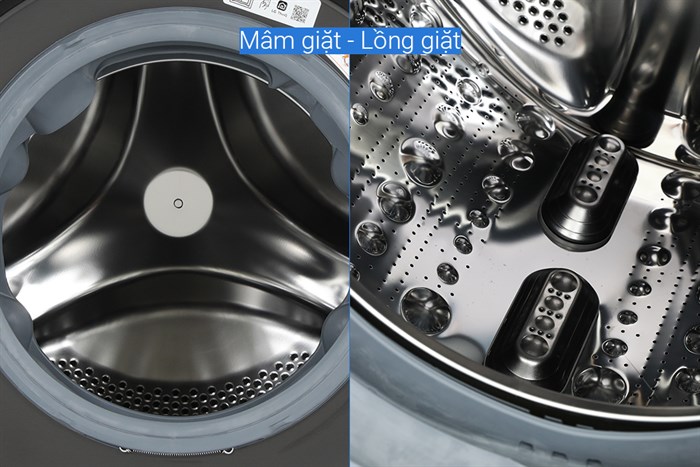 Máy giặt sấy LG Inverter giặt 11 kg - sấy 7 kg FV1411H3BA Màu Đen