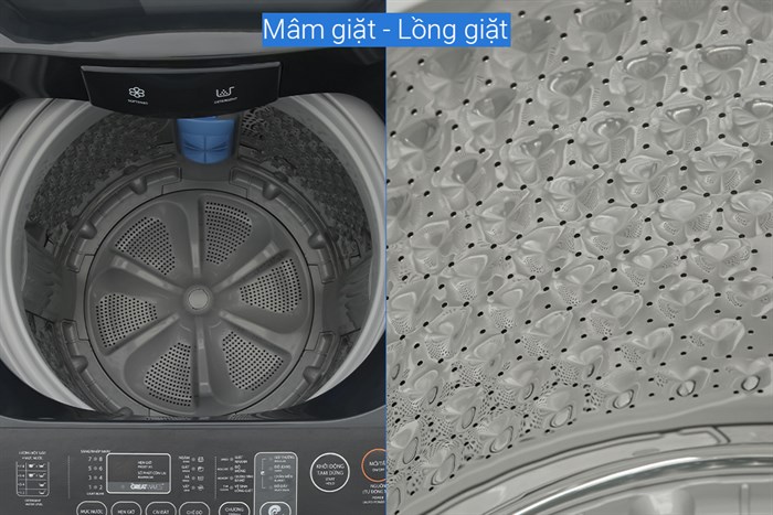 Máy giặt Toshiba 9 kg AW-M1000FV(MK) Màu Đen