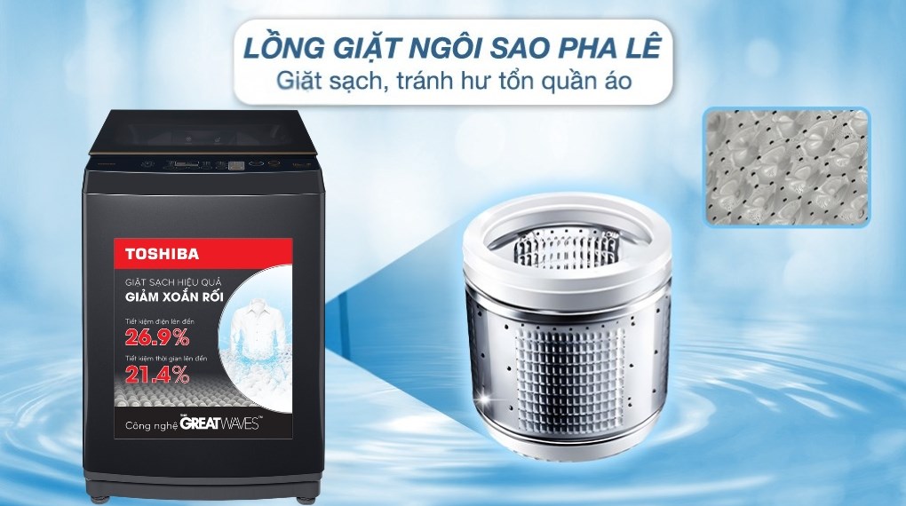 Máy giặt Toshiba Inverter 10 kg AW-DM1100PV(KK)