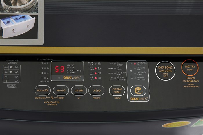 Máy giặt Toshiba Inverter 10 kg AW-DM1100PV(KK) Màu Đen