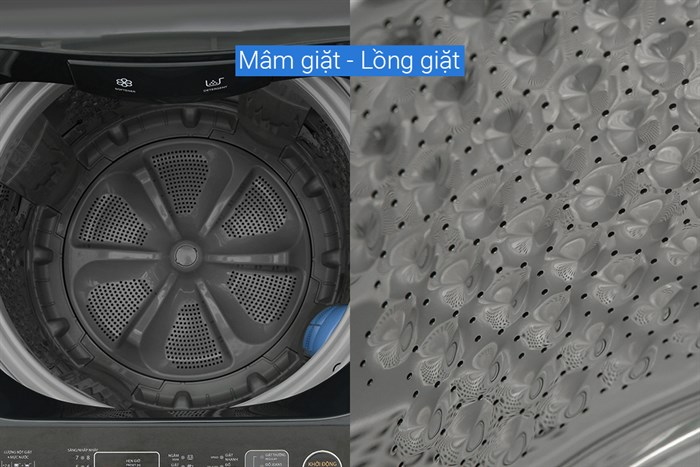 Máy giặt Toshiba Inverter 10 kg AW-DM1100PV(KK) Màu Đen