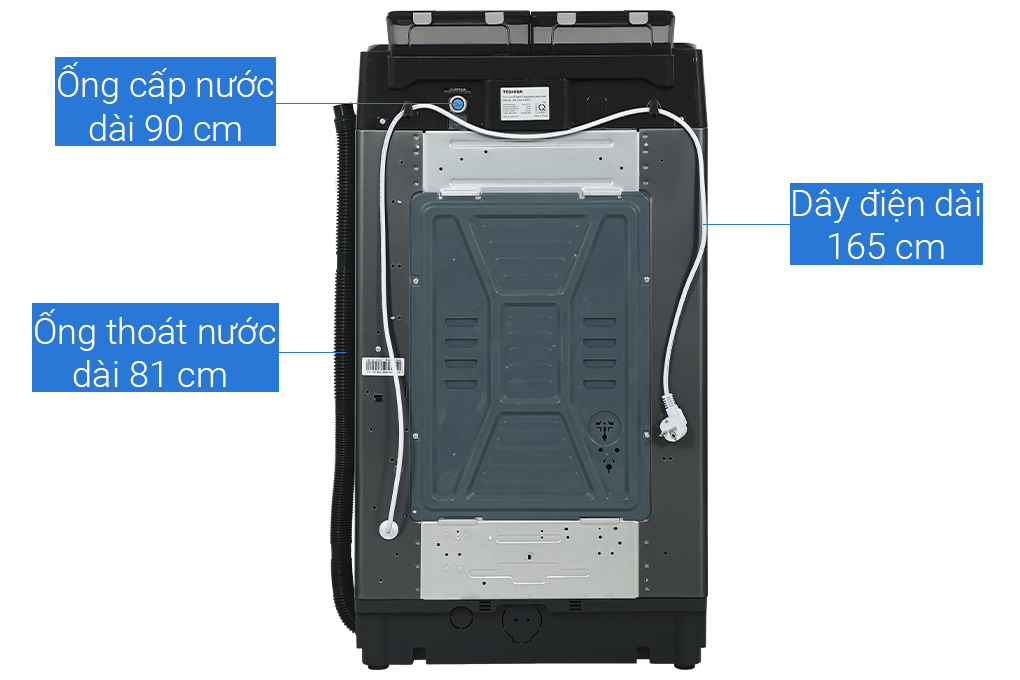 Máy giặt Toshiba Inverter 10 kg AW-DUM1100JV(SG) Màu Xám