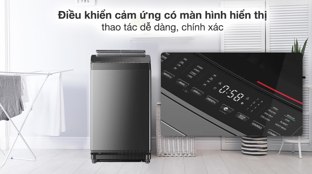 Máy giặt Toshiba Inverter 10 kg AW-DUM1100JV(SG) - Thiết kế