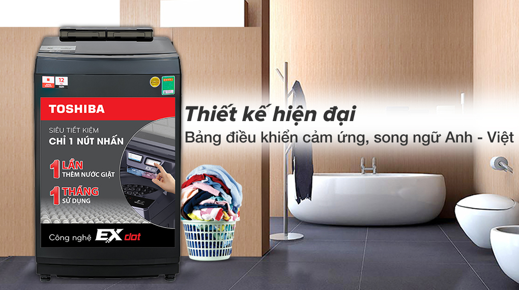 Giặt 12 kg - Máy giặt Toshiba Inverter 12 kg AW-DUM1300KV(MG)