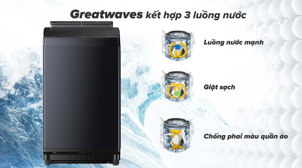 Greatwaves - Máy giặt Toshiba Inverter 12 kg AW-DUM1300KV(MG)