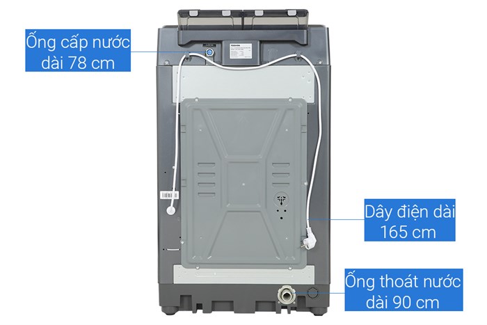 Máy giặt Toshiba Inverter 12 kg AW-DUM1300KV(MG) Màu Đen