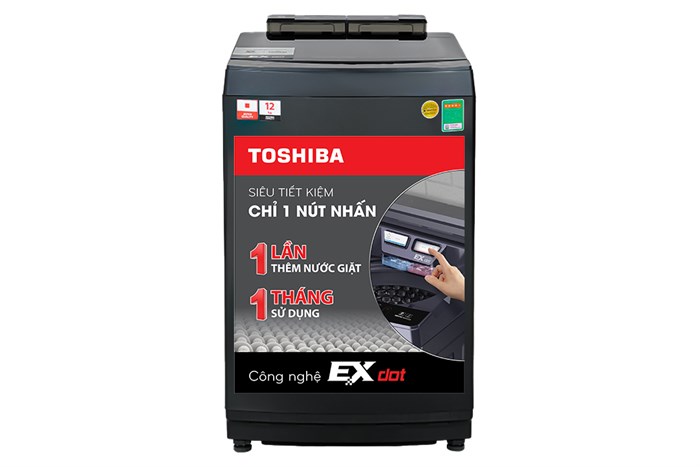 Máy giặt Toshiba Inverter 12 kg AW-DUM1300KV(MG) Màu Đen